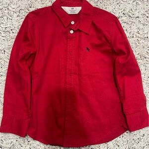 H&M Kids Red Button-Down Shirt